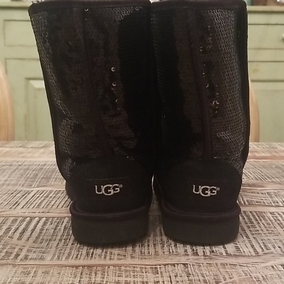 Black Sequin Uggs - Picture 3 of 6